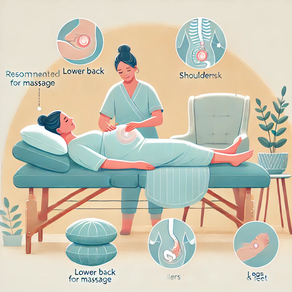 Massage complet du corps pour les mères enceintes 